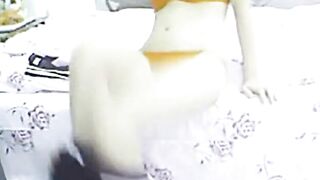 Tiny Asian Amateur with Pink Nipples on Webcam