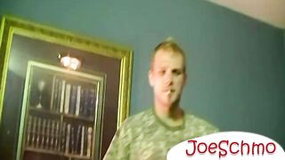 Pleasing gay Taz hard huge dick through wild blowjob and hand stroking.