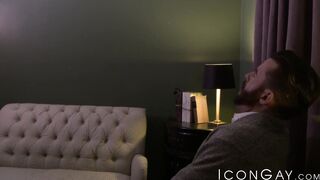 Dark hottie Drake Magnum gets plowed hard by bearded Brendan Patrick
