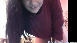 Big-Titted Girl Teases on Webcam