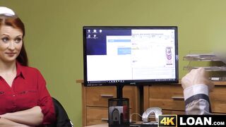 Charismatic lady Isabella Lui screams hard from credit managers pounding