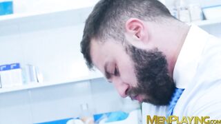 Dr Diego Reyes face fucked and rammed the ass of medical intern Sean Weiss
