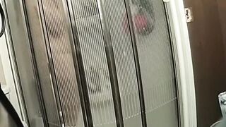 Shower time for my curvy sexy stepmom