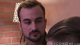 Bisexual Mason Lear gets his ass hammered while riding a girthy dick