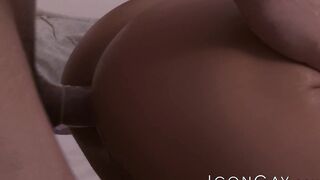 Gay Roman Todd sticks his swollen dick into Brandon Wildes tight ass