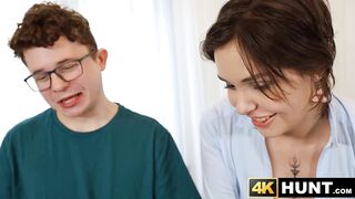Sexy brunette Iris Bloom cheats on her boyfriend to taste a random guy