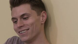 Very cute Troy Accola bends down to get pierced in the ass by Pierce Hartman