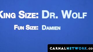 Latin twink Damien Grey and Dr Wolf lustfully fucked in the Doctor's home office