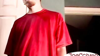 Deepthroating this straight dudes grower dick loads of cum