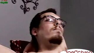 Deepthroating this straight dudes grower dick loads of cum