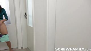 Natural tits babe Noa Tevez caught his stepbrother and step grandpa jerking off