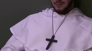 Two young priests Michael Del Ray and Justin Dean have a sacred sex together