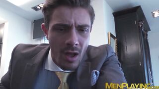 Inked Carter Dane shoved hard the butthole of sexy Klein Kerr