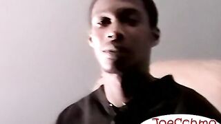 Boogie rubs a huge cumload out his BBC after stroking