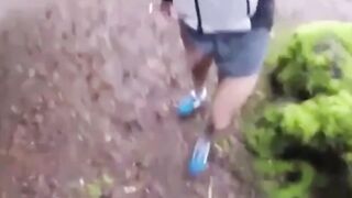 Outdoor Masturbation: Runner Guy Cums in the Park