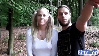 Ficken im holz mit heiber blonde
