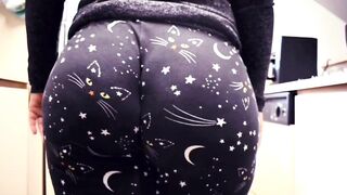 Monstrous Butt Cougar Cat Leggings Ass Wedgie Compilation