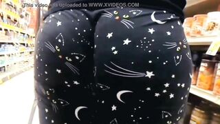 Monstrous Butt Cougar Cat Leggings Ass Wedgie Compilation