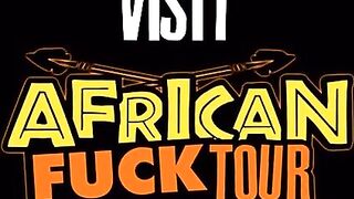 Lucky White Bro Inside Amateur Three-Way with two African Girls