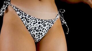 Solo women into panties shows nipples and tight cunt. 1080HD.