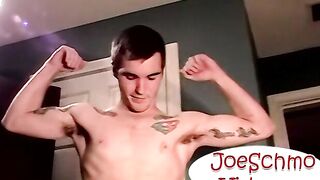 Straight Inked boy grants GFs wish he mouthfucks a gay dude