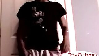 Big dude helps twink relax by sucking his thick black cock