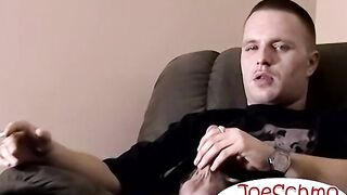 Straight friends take turns mouthfucking me til they cum
