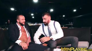 Wild anal fucking after a poker game by hotties Sir Peter and Joe Casio