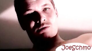 Big dicked lad jerks off hard and passionately