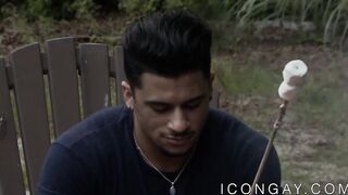 Shy gay beauty ass hammered on a secret date