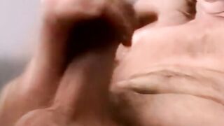 Deviant hung amateur strips naked and beats his fat cock