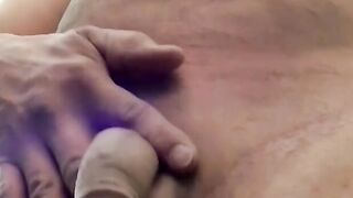 Mature guy blows his friend and makes him shoot a load