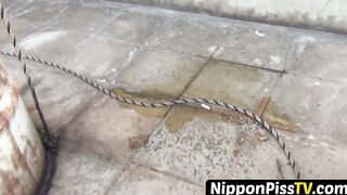 Japanese women shot peeing out in the open by fortunate voyeur