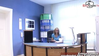 German schoolgirl does 3some into the staff room