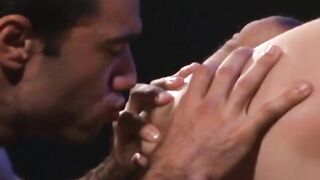 Jerek's huge cock stood at attention the entire time, a rigid counterpoint to his bea