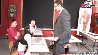 Sex into the German school with the professor