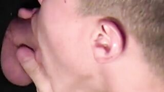 Sweet latin sucker Devin West gets to blowjob a man behind the glory hole