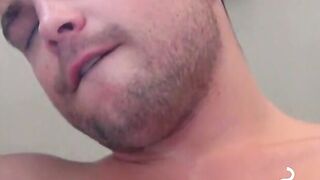Touching myself while blowing smoke after a long day