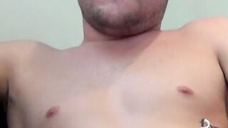 Touching myself while blowing smoke after a long day