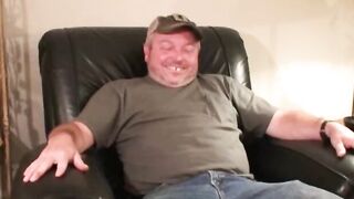 Horny chubby senor moans during passionate and hot anal play