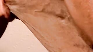 Mature man sucks black amateurs cock and tries his cum