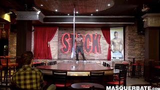 Black hunky stripper sucked by mature cock lover Pascal