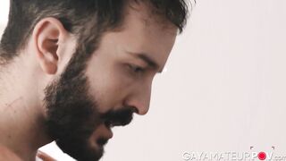 Lovely Russel face fucked horny bearded Tucker before fucking his warm hole