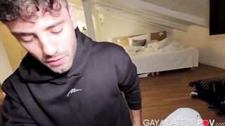 Gorgeous Jay Lover had fun after getting his warm hole fucked by his kind neighbor