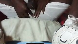 Big Black Cock Strokes His Meat Solo