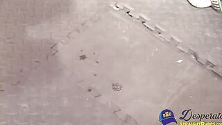 A five man bukkake scene where stunner Adrian gets a facial