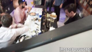 Beautiful Vanessa Year end house party ends with rimming a big long dick