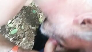 Outdoor Blowjob Tables Turned on Amateurs