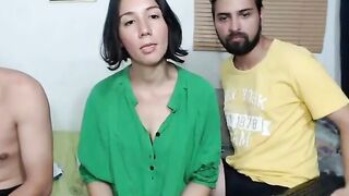 Double Trouble Amateur Fucks Two Guys on Webcam
