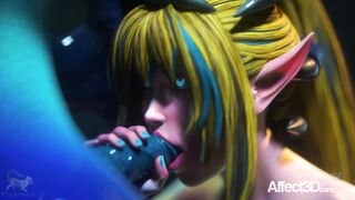Big tits elves fucking with monsters in a 3d fantasy animation